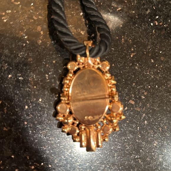 Swarovski Elegant Black and Gold Pendant Necklace - Picture 3 of 5